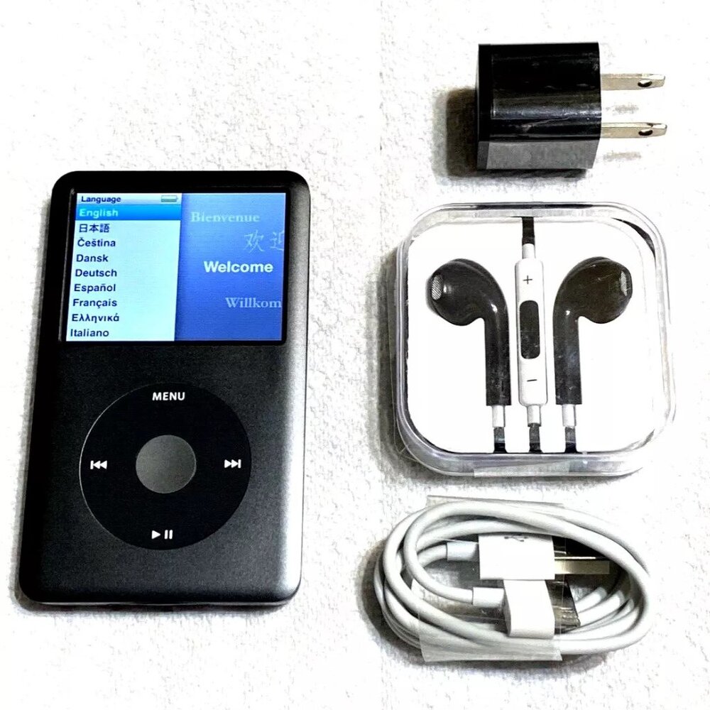 Apple iPod classic 7th Generation Gray Black (256GB) SSD Bundle New Accessories